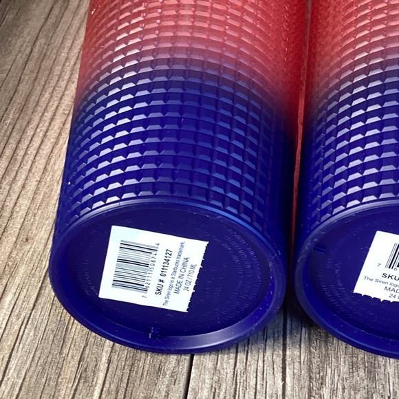 Starbucks Watermelon Pink Purple Gradient Grid Tumbler Venti Summer (2) Tublers - Picture 9 of 14